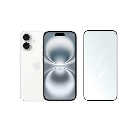 Pelicula 3D Vidro Temperado Para iPhone 16 Plus