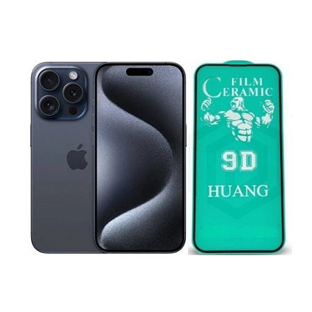 Película Cerâmica 3D Para iPhone 15 Pro Max