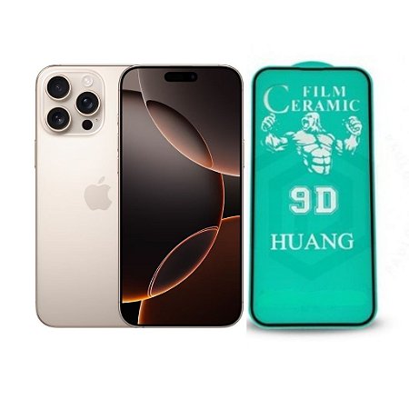 Película Cerâmica 3D Para iPhone 16 Pro Max