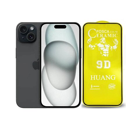 Película Cerâmica Fosca Para iPhone 15 Plus