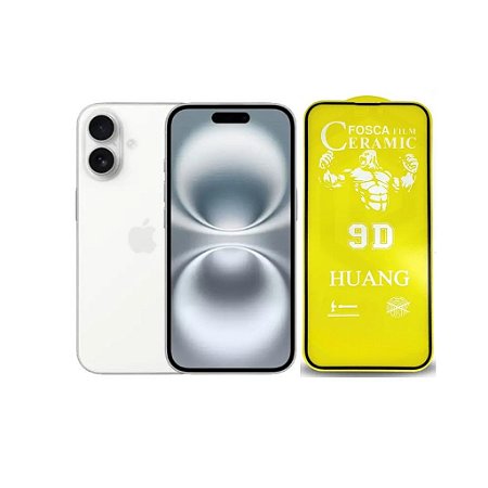 Película Cerâmica Fosca Para iPhone 16 Plus