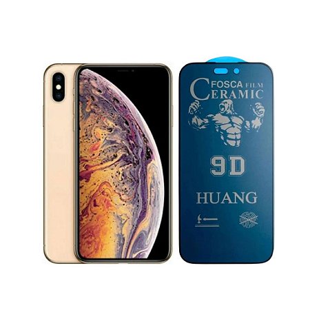 Película Cerâmica Fosca Privacidade Para iPhone Xs Max