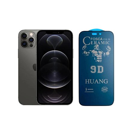 Película Cerâmica Fosca Privacidade Para iPhone 12 Pro Max