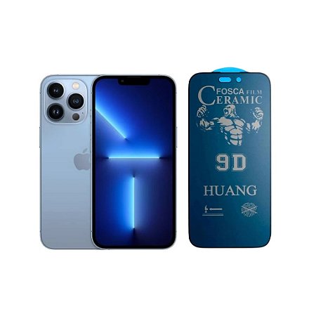 Película Cerâmica Fosca Privacidade Para iPhone 13 Pro