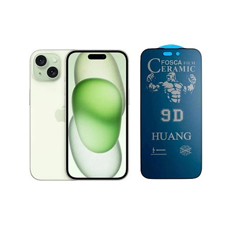 Película Cerâmica Fosca Privacidade Para iPhone 15