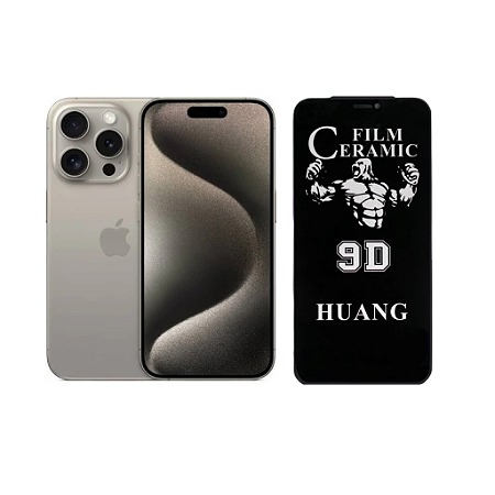Película Cerâmica Privacidade Para iPhone 15 Pro