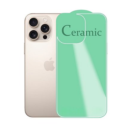 Película Cerâmica Traseira Para iPhone 15 Pro Max
