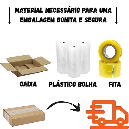 Kit Embalagem (Caixa) - Caixa + Bolha + Fita