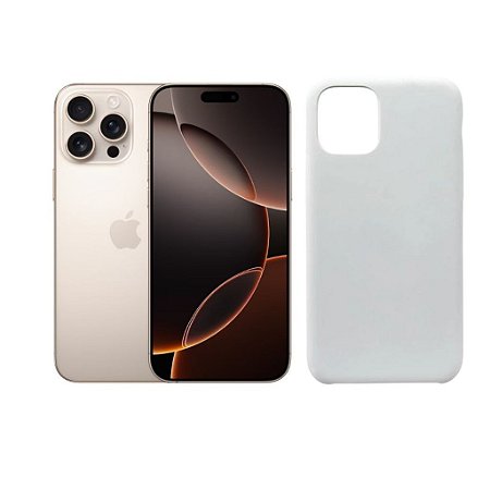 Capa Case Para iPhone 16 Pro Max Branca