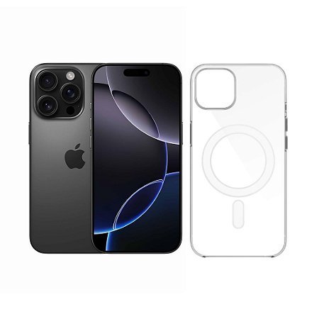 Capa Transparente MagSafe Para iPhone 12 Pro Max Carregamento Por Indução