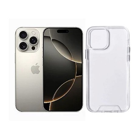 Capa Space Transparente Para iPhone 16 Pro