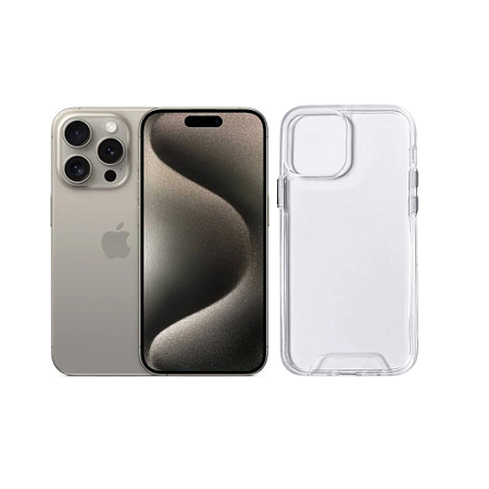 Capa Space Transparente Para iPhone 15 Pro
