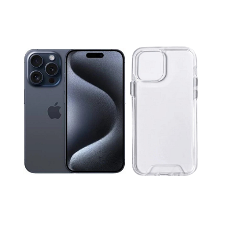 Capa Space Transparente Para iPhone 15 Pro Max