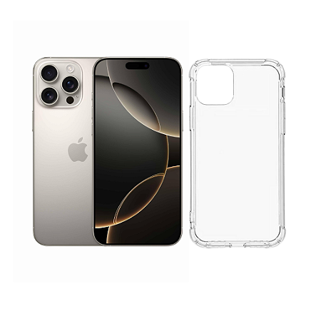 Capa Capinha Tpu Anti-Impacto Para iPhone 16 Pro Max
