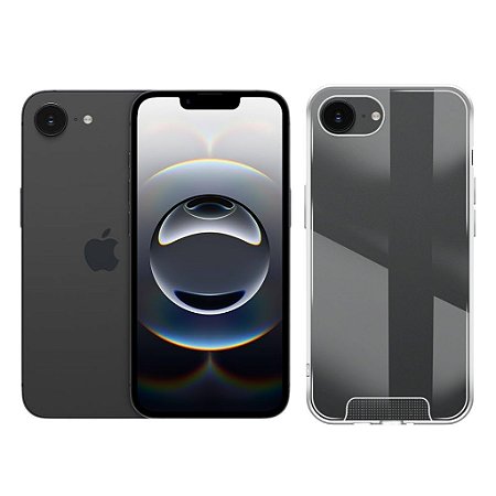 Capa Space Transparente Para iPhone 16E