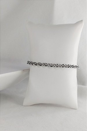 Pulseira Elo Português Feita Em Aço Inoxidável Masculina