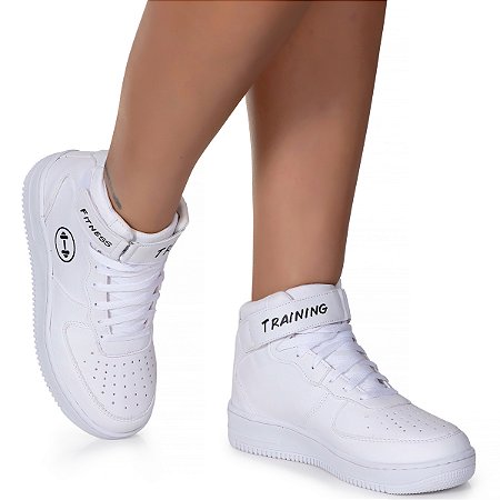 Tênis Branco Preto Academia Treino Fitness Classek