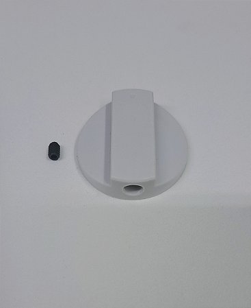 Knob Platimun Branco Dabi com parafuso