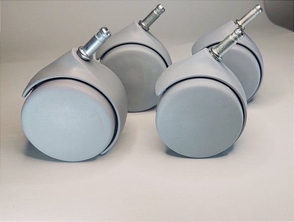 RODIZIO CINZA PARA RAIO X - SEM TRAVA - PVC DABI/GNATUS - ( 4 unidades )