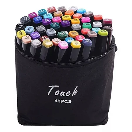 Kit de Marcadores Artísticos Touch - 48 Cores
