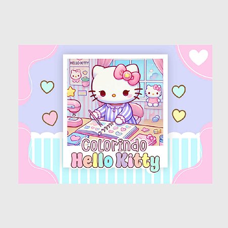 Livro de Colorir Hello Kitty