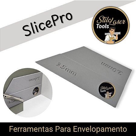 SlicePro Regua de Corte para Vinil Adesivo 2 e 3.5 milimetros