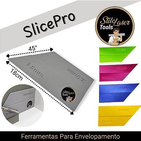 SlicePro Regua de Corte para Vinil Adesivo 2 e 3.5 milimetros