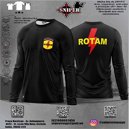 Camiseta Sniper BRASIL Rotam manga longa