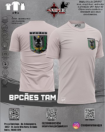 Camiseta Sniper BRASIL BPCÃES Caqui