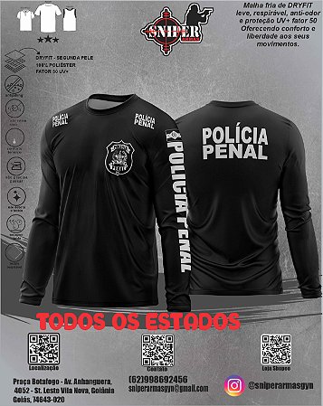 Camiseta Sniper BRASIL Polícia Penal Rondônia