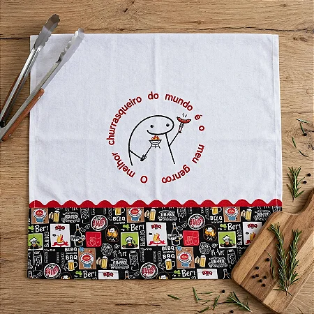 Pano de Prato Flork Genro Churrasqueiro