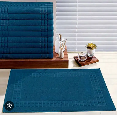 Toalha Piso Domus Azul marinho