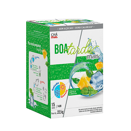 Chá Boa Tarde Hortelã, Chá Verde e Abacaxi