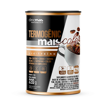 Café Termogênico Sabor Chocolate 220g