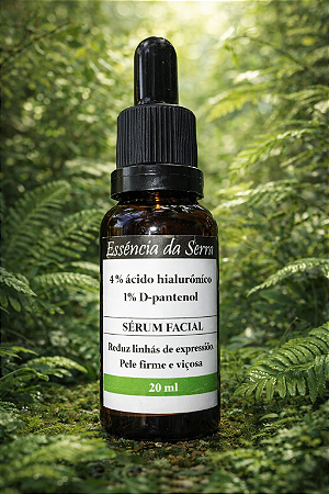 Sérum Facial Hidratante com Ácido Hialurônico e D-Pantenol