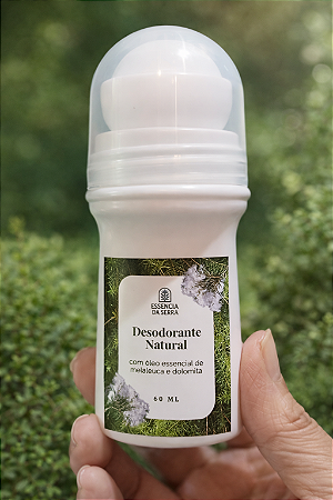 Desodorante Natural com Óleo Essencial de Melaleuca - 60ml