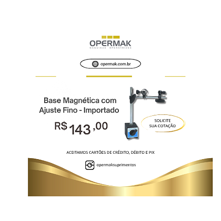 Base Magnetica Ajuste Fino Para Medidores
