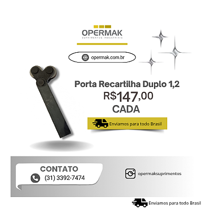 Porta Recartilha Duplo 1,2 - Suporte Industrial
