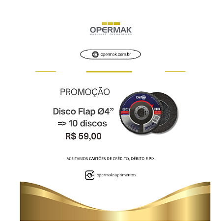 Disco Flap 4 Pol 10 Unidades | Acessório Ferramentas