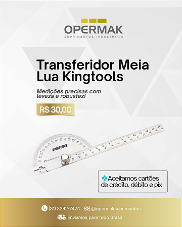 Transferidor Meia Lua Kingtools