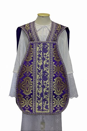 CASULA LITÚRGICA ROMANA ROXA