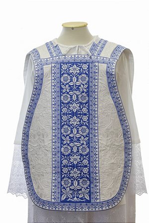 CASULA LITÚRGICA ROMANA AZUL
