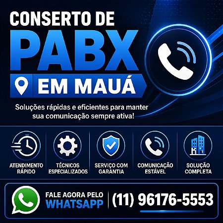 Conserto de PABX em Mauá (11) 2011-4286