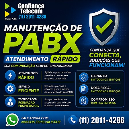 Manutenção de PABX em São Paulo