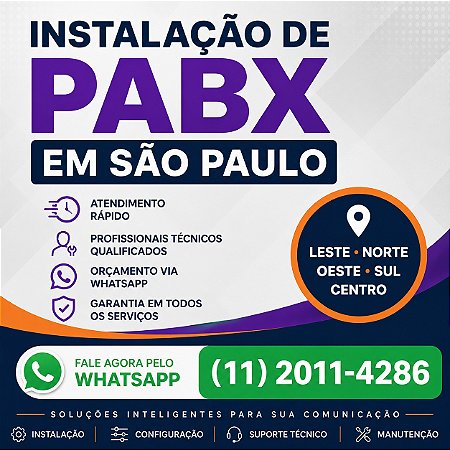Instalação de PABX SP