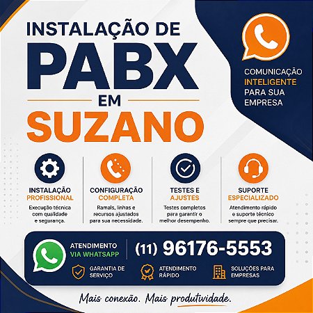 Instalação de PABX em Suzano