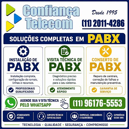 Conserto de PABX Intelbras