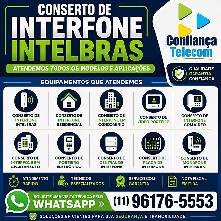 Conserto de Interfone Intelbras