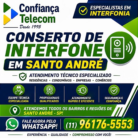 Conserto de Interfone em Santo André