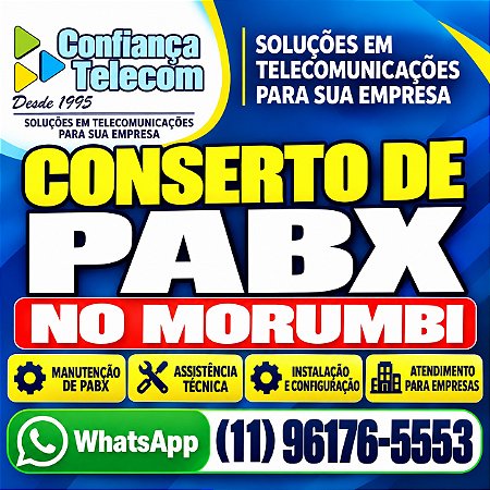 Conserto de PABX no Morumbi (11) 2011-4286
